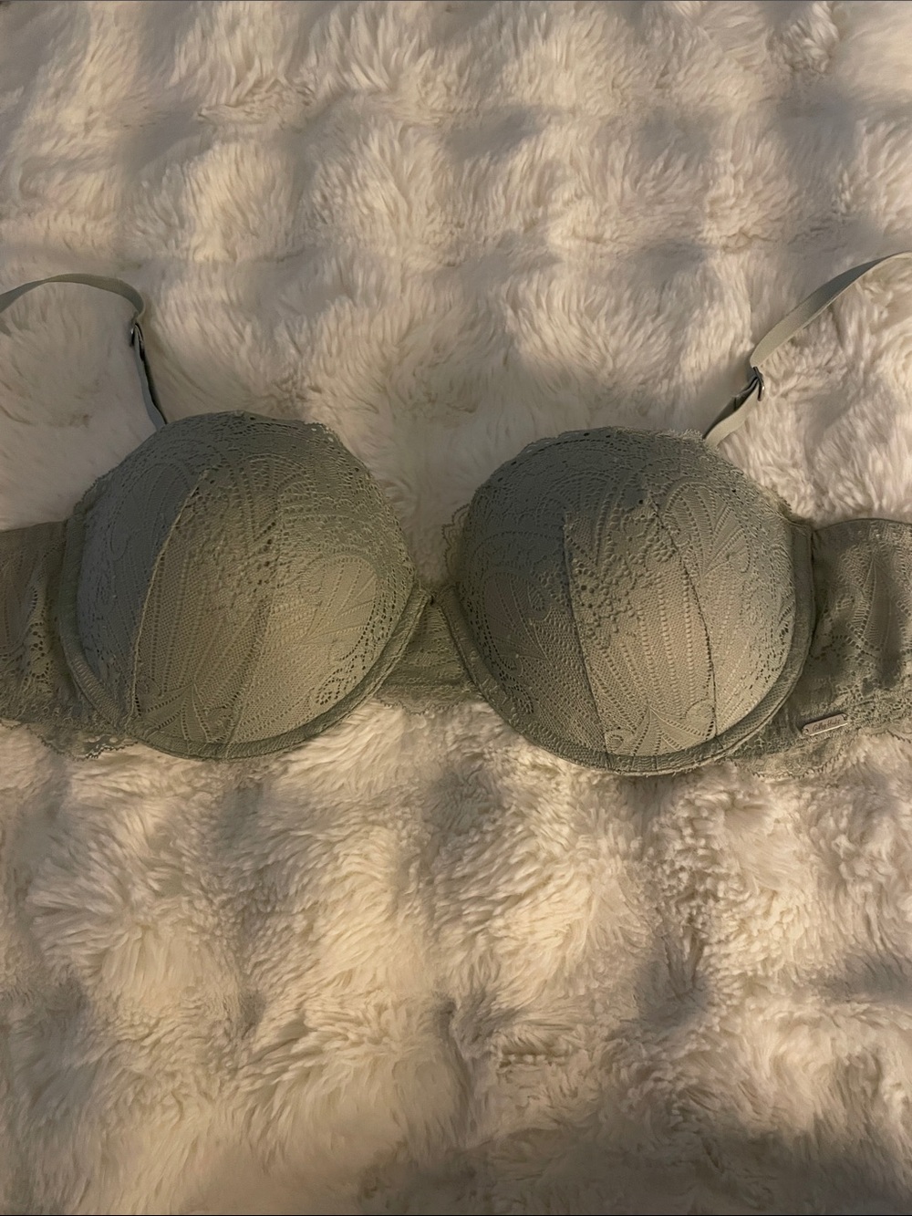 Gilly Hicks Lightly-Lined Multi-Way Push-Up Bra in Sage Green, 34DD